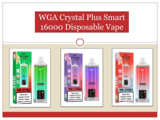 WGA Crystal Plus Smart 16000 Disposable Vape