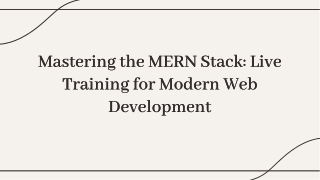 Live MERN Stack Training in Kolkata | Hands-on Classes & Certification