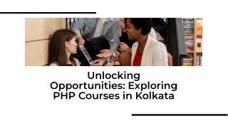 PHP Courses in Kolkata | Live Training & Certification -PFSkillBuilders