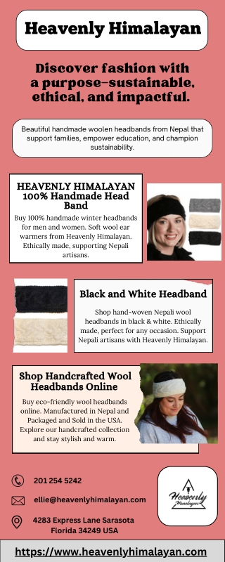 HEAVENLY HIMALAYAN 100% Handmade Head Band