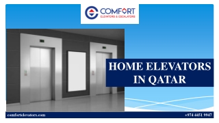 HOME ELEVATORS IN QATAR