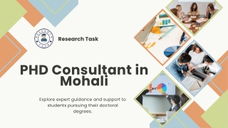 PHD Consultant in Mohali