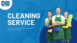 KDS International Cleaning Services Sparkling Spaces, Cleaner Futures