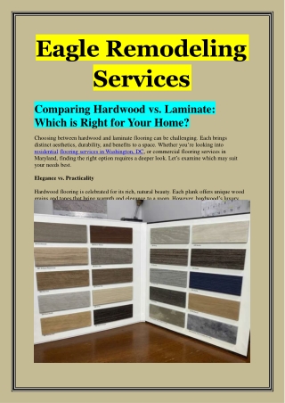 Comparing Hardwood vs. Laminate Which is Right for Your Home