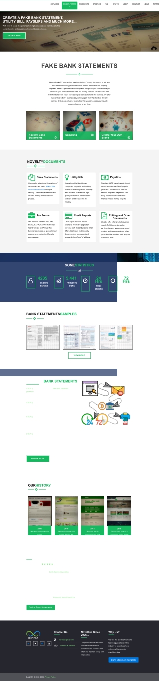 Fake Bank Statements