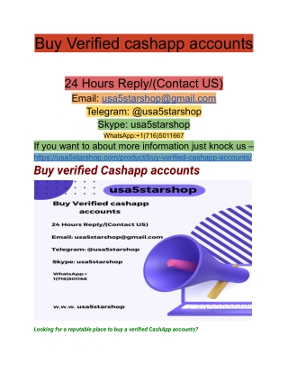 Top 5 Sites to Buy Verified cashapp accounts 2026