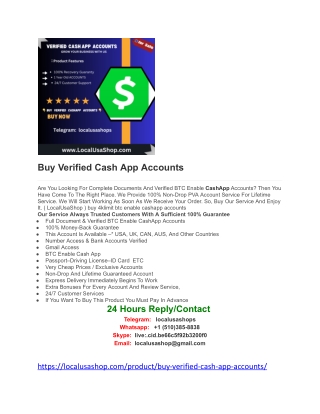 Buy Verified Cash App Accounts