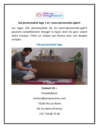 led personnalisé logo  xn--neon-personnalis-qqb.fr