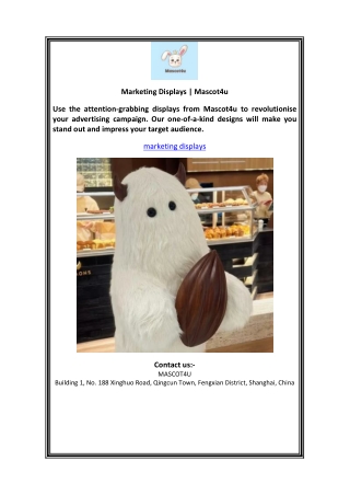 Marketing Displays | Mascot4u