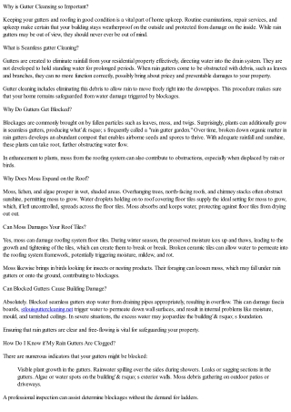 The Importance Of Gutter Cleaning