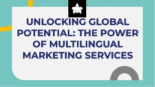Multilingual Marketing Services