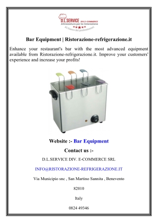 Bar Equipment   Ristorazione-refrigerazione.it