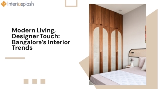 Modern Living, Designer Touch Bangalore’s Interior Trends
