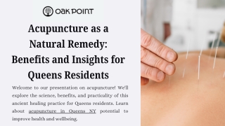 Acupuncture as a Natural Remedy: Benefits and Insights for Queens Residents