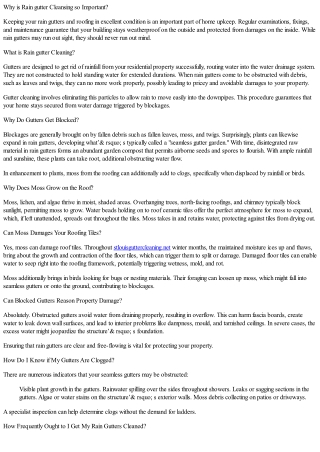 The Importance Of Gutter Cleaning