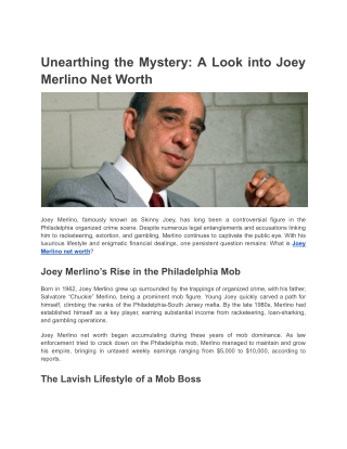 joey merlino net worth