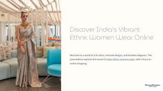 Explore Indian Ethnic Women Wear Online