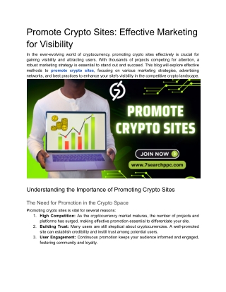 Promote Crypto Sites_ Effective Marketing for Visibility