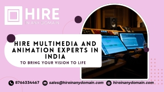 Hire Multimedia and Animation Experts in India