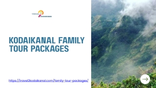 Book Kodaikanal Family Tour Packages at Affordable Price