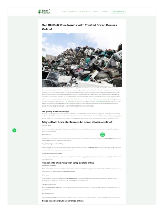 Sell Old Bulk Electronics with Trusted Scrap Dealers Online!