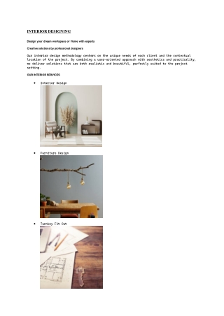 INTERIOR DESIGNING