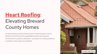 Brevard’s Top Roofing Expert