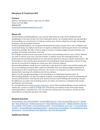 Morpheus 8 Treatment NYC