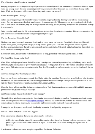 The Importance Of Gutter Cleaning