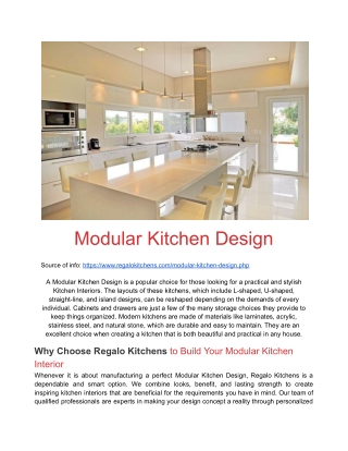 Modular Kitchen Design
