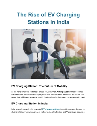 Reliable Electric Vehicle Charging Station Solutions