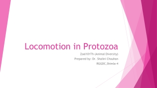 Locomotion in Protozoa