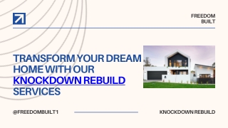 Transform Your Dream Home with Our Knockdown Rebuild Services