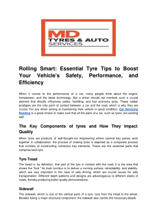 Trusted Experts offers best Quality Car Tyres in Reading | United Kingdom