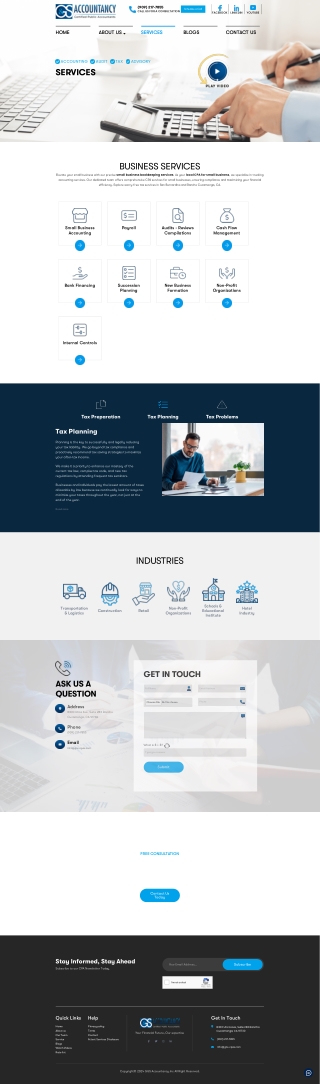 Local CPA, Small Business Bookkeeping & Tax Services Rancho Cucamonga CA