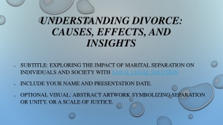 "Divorce: Understanding Causes and Impacts"