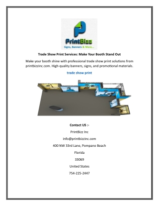 Trade Show Print Services Make Your Booth Stand Out