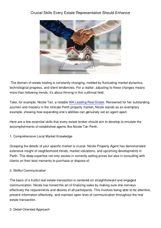 CrucialSkillsEveryEstateRepresentativeShouldEnhance