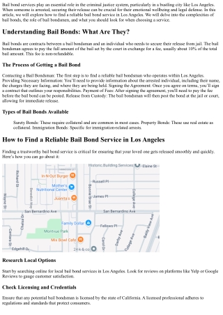 How to Find a Reliable Bail Bond Service in Los Angeles