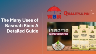 Uses of Basmati Rice