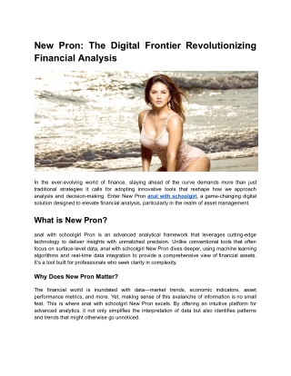 New Pron: The Bridge to Smarter Business Decisions