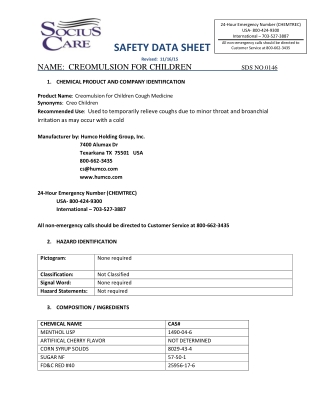 Gentle Cough Relief for Children