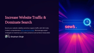 Increase Website Traffic & Dominate Search