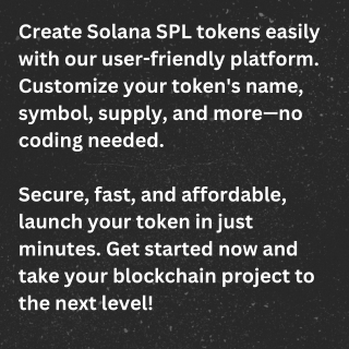 Create Solana SPL tokens easily with our user-friendly platform
