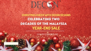 Christmas Cheer with Decon Designs Celebrating Two Decades of the Malaysia Year-End Sale