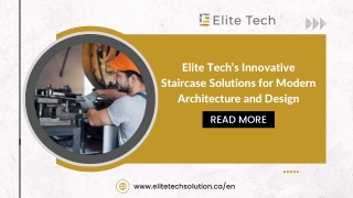 Elite Tech Innovative Staircase Solutions for Modern Architecture and Design