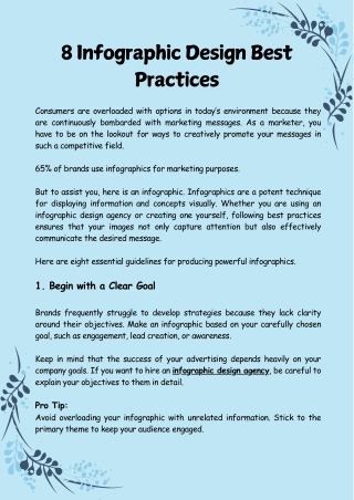 8 Infographic Design Best Practices