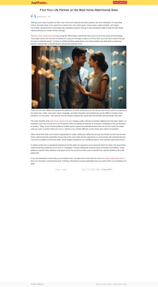 Find Your Life Partner on the Best Hindu Matrimonial Sites