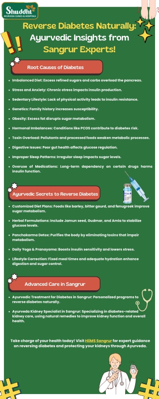 Ayurvedic Treatment for Diabetes in Sangrur: A Holistic Path to Wellness