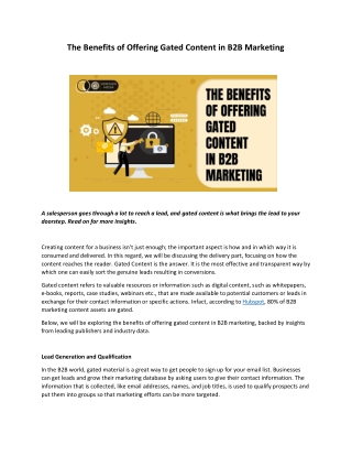 The Benefits of Offering Gated Content in B2B Marketing-VM-Akash